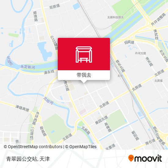 青翠园公交站地图