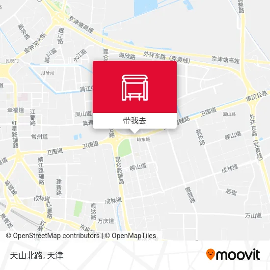 天山北路地图