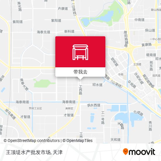 王顶堤水产批发市场地图