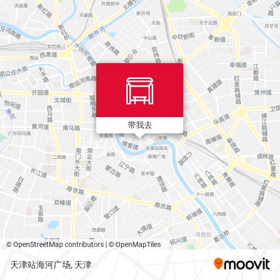 天津站海河广场地图