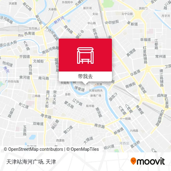 天津站海河广场地图