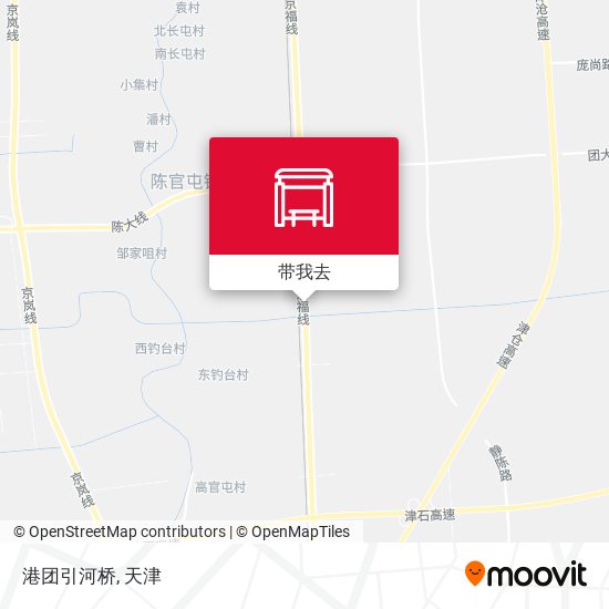 港团引河桥地图