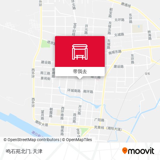 鸣石苑北门地图