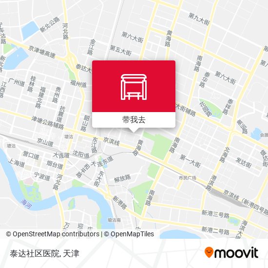 泰达社区医院地图