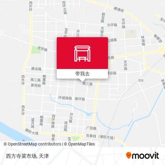 西方寺菜市场地图