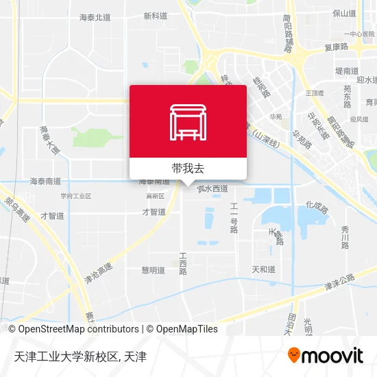天津工业大学新校区地图