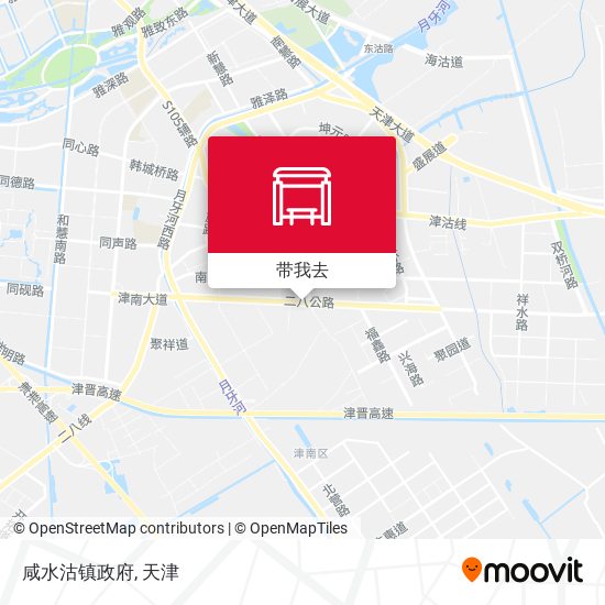 咸水沽镇政府地图