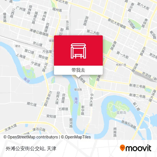 外滩公安街公交站地图