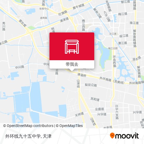 外环线九十五中学地图