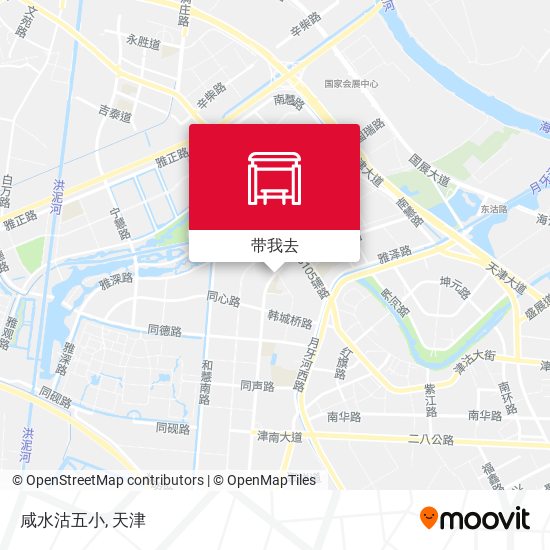 咸水沽五小地图