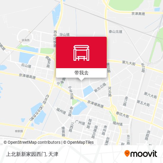 上北新新家园西门地图