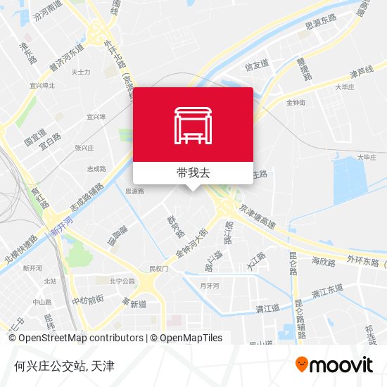 何兴庄公交站地图