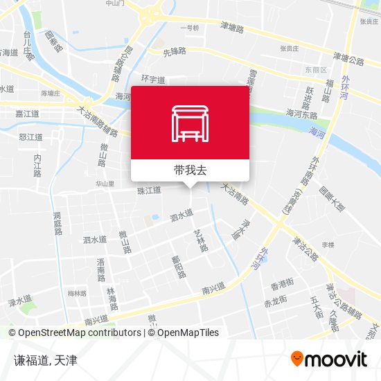 谦福道地图