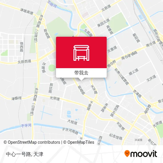 中心一号路地图
