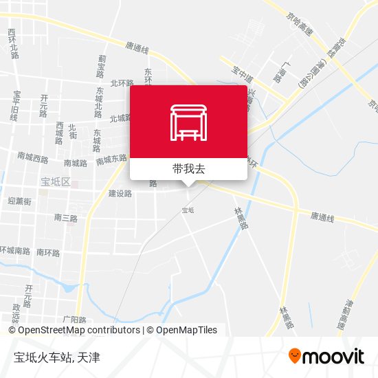 宝坻火车站地图
