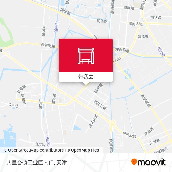 八里台镇工业园南门地图