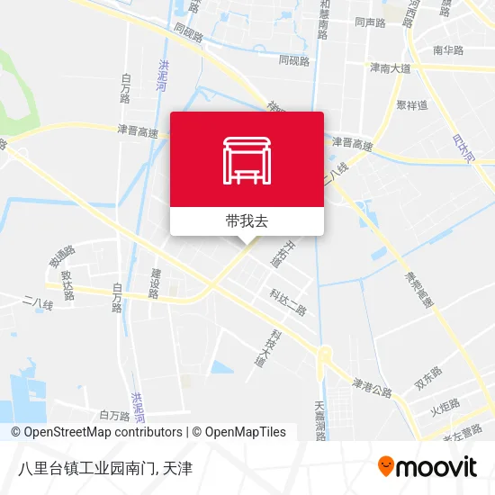 八里台镇工业园南门地图