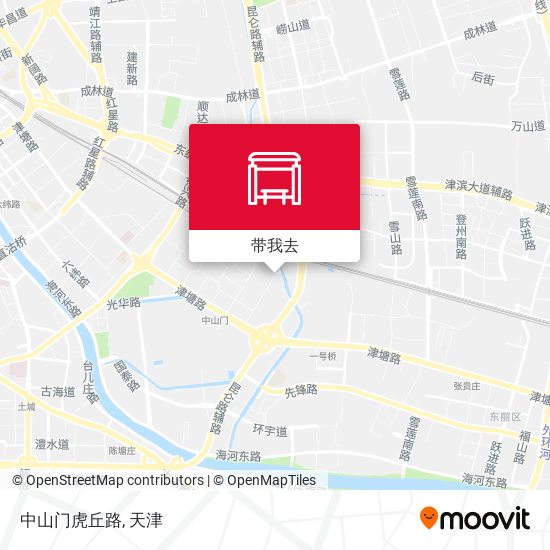 中山门虎丘路地图