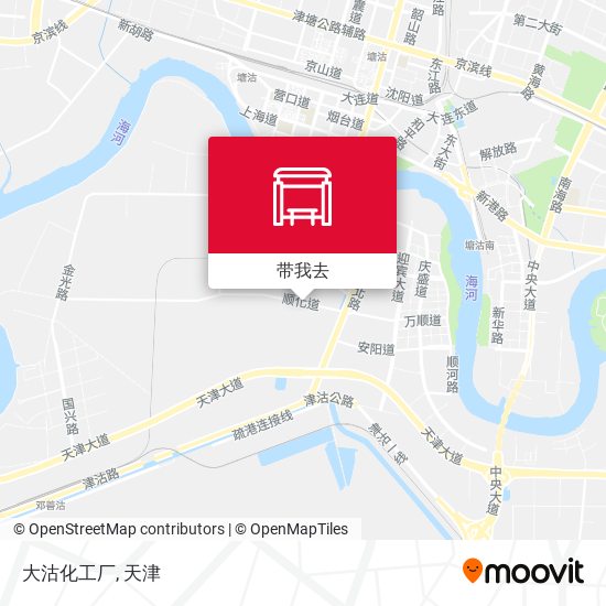 大沽化工厂地图