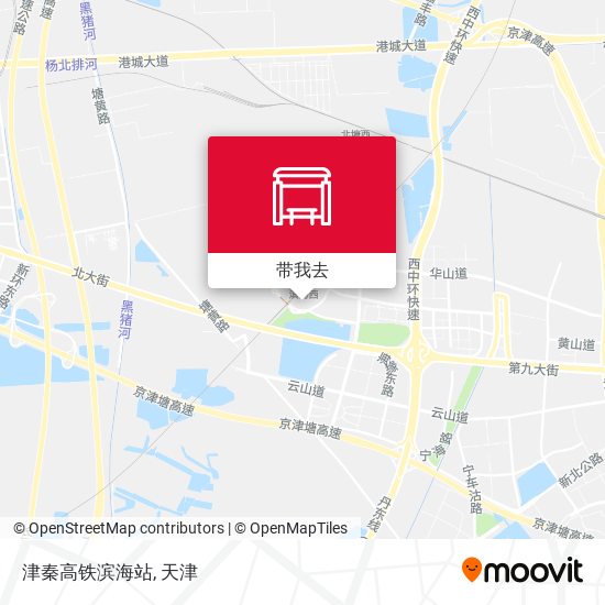 津秦高铁滨海站地图