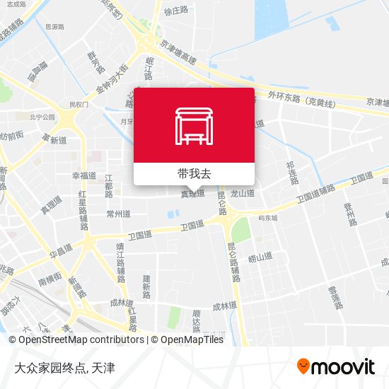 大众家园终点地图