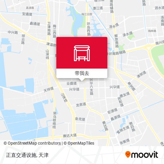 正直交通设施地图