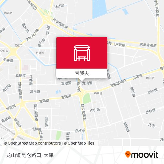 龙山道昆仑路口地图