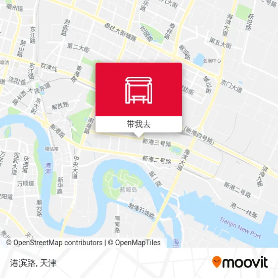 港滨路地图