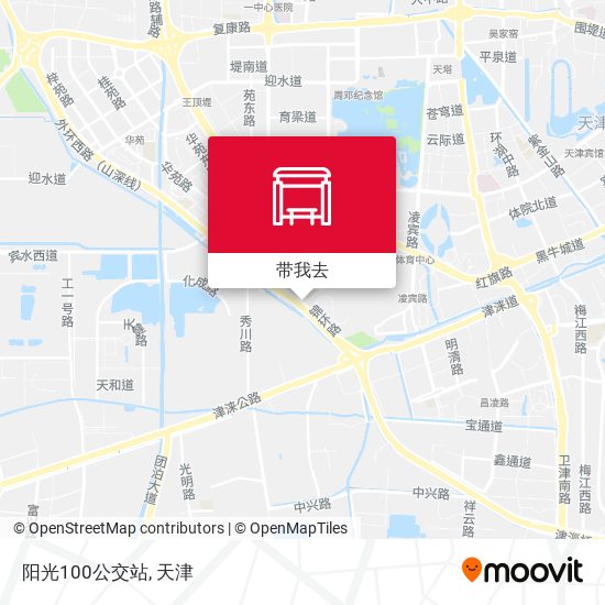 阳光100公交站地图