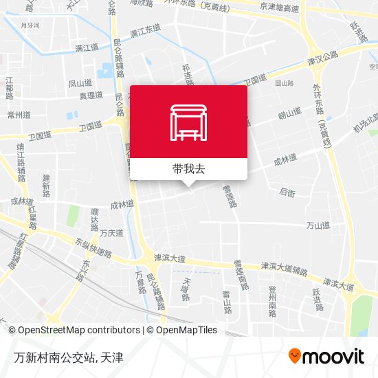 万新村南公交站地图