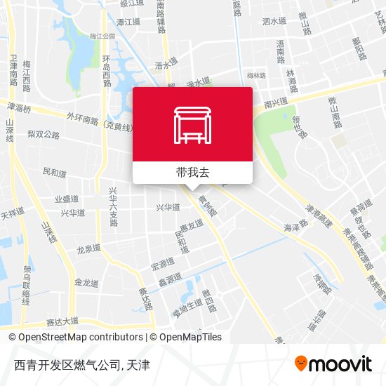 西青开发区燃气公司地图