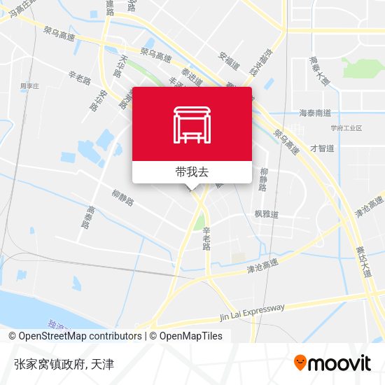 张家窝镇政府地图