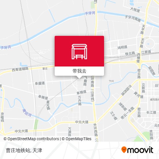曹庄地铁站地图