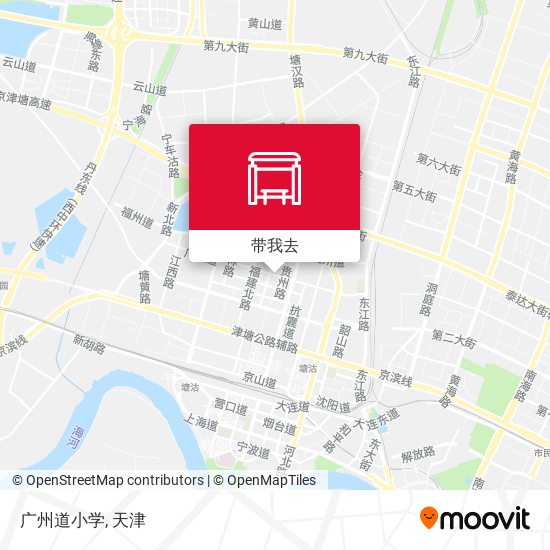广州道小学地图