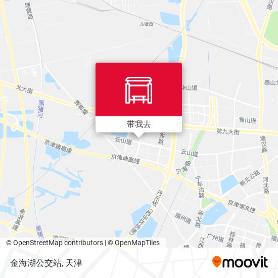 金海湖公交站地图