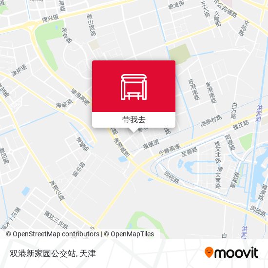 双港新家园公交站地图