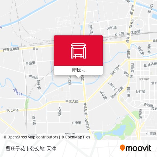曹庄子花市公交站地图