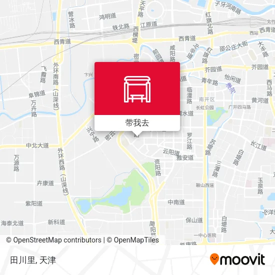 田川里地图