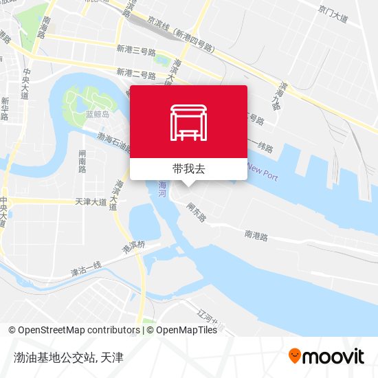 渤油基地公交站地图