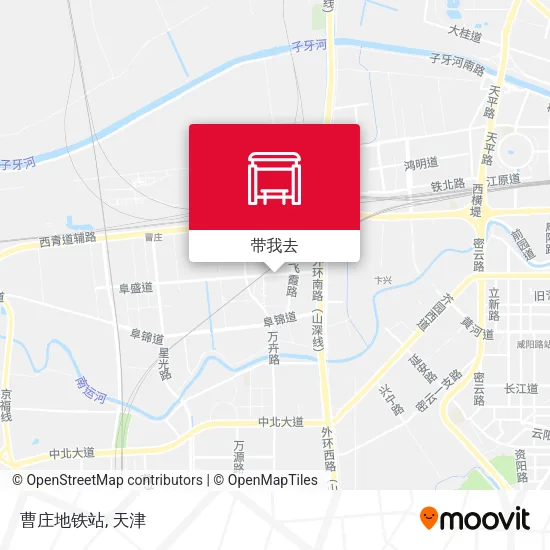 曹庄地铁站地图