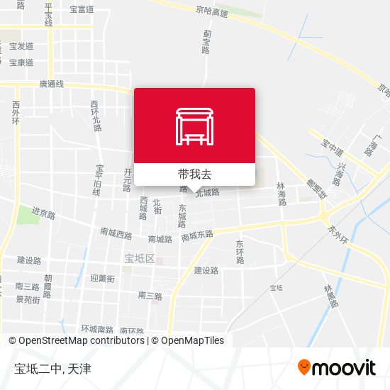 宝坻二中地图
