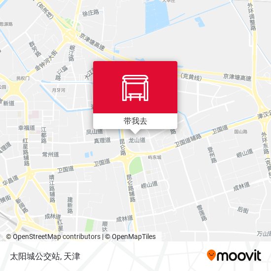 太阳城公交站地图