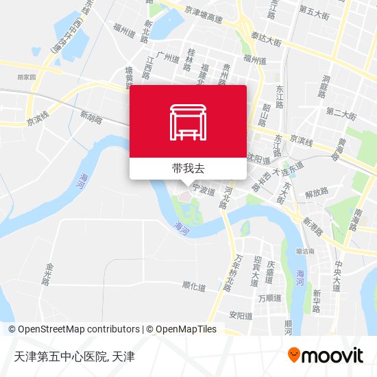 天津第五中心医院地图