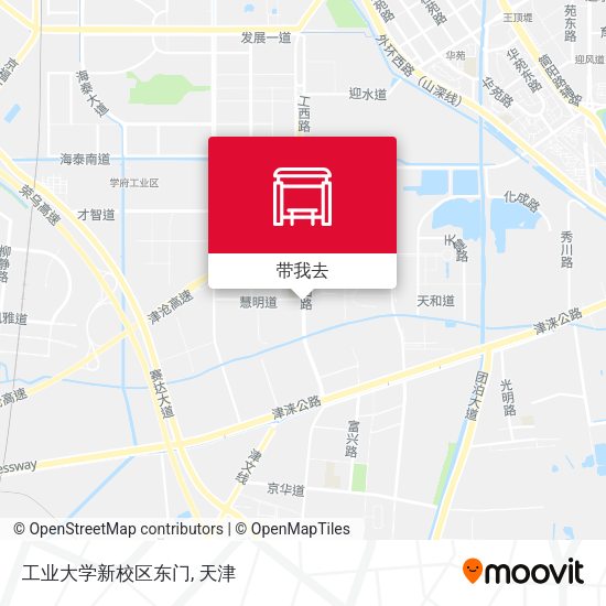 工业大学新校区东门地图