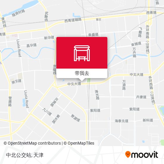 中北公交站地图