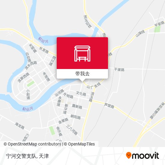 宁河交警支队地图