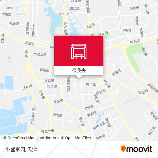 业盛家园地图