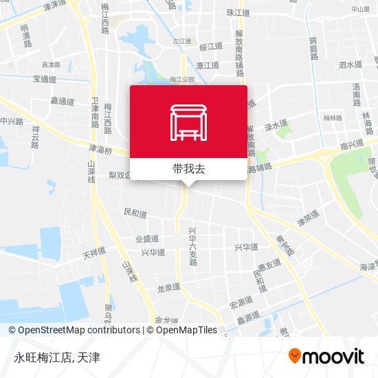 永旺梅江店地图