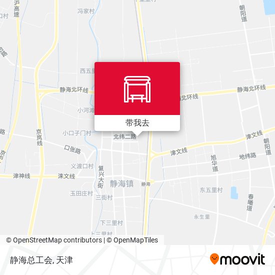 静海总工会地图