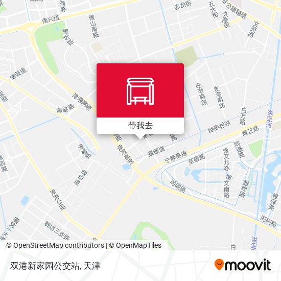 双港新家园公交站地图